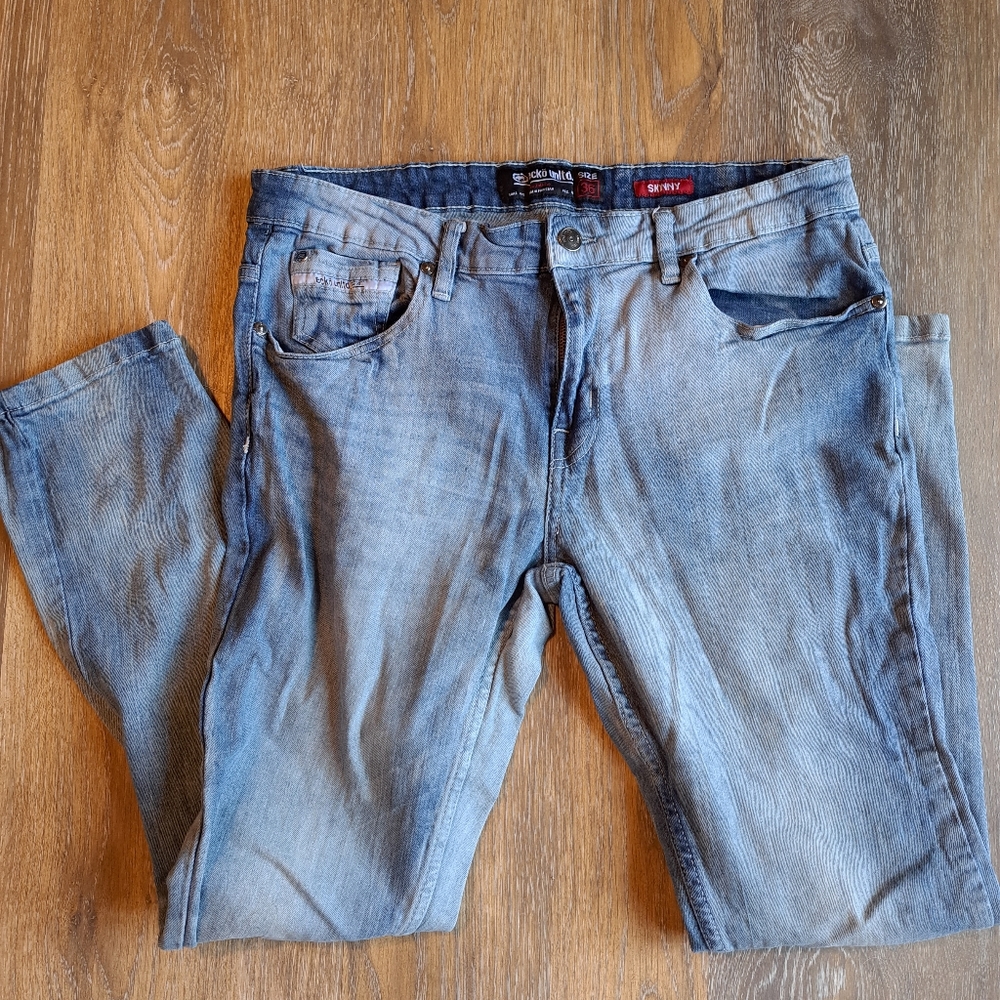 36 Waist Ecko Unlimited Skinny Jeans - Picture 5 of 6
